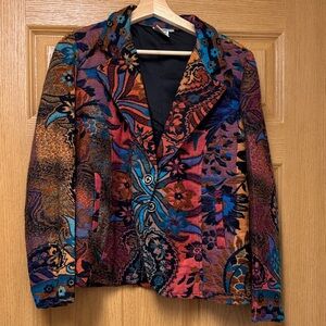 Parsley & Sage Multicolor Floral Blazer
